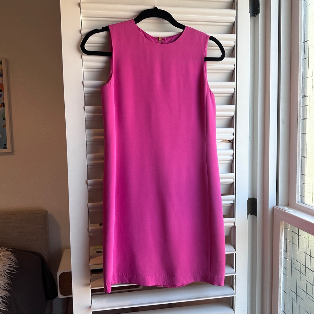 Hot pink Vince shift dress